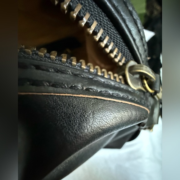 Madewell Glasgow Leather Black Satchel Bag - Picture 3 of 16